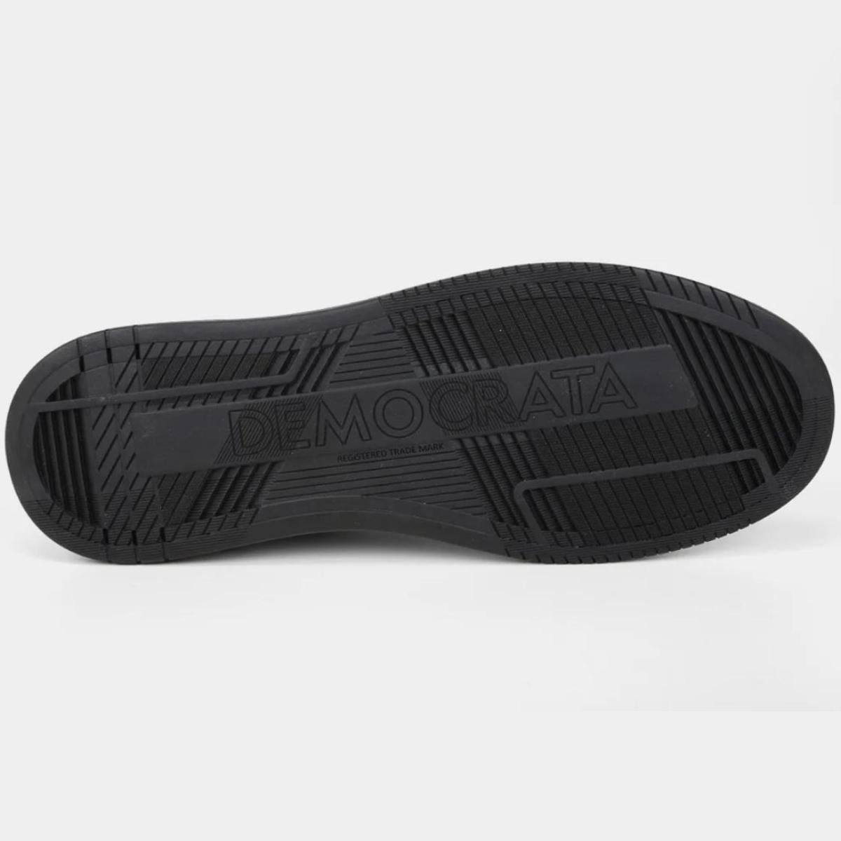 Tênis Couro Democrata Denim Mike Masculino - Chumbo Chumbo 5
