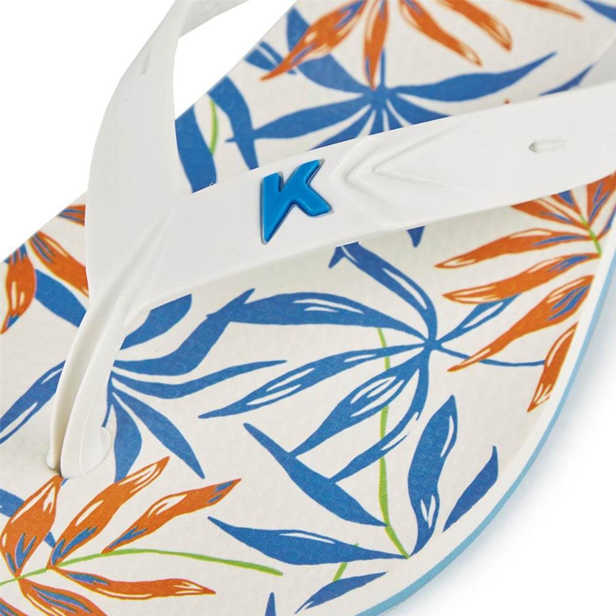Chinelo Kenner Summer Dunas Masculino - Branco e Azul Branco/Azul/Laranja 4