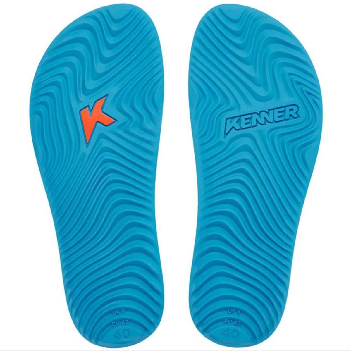 Chinelo Kenner Summer Dunas Masculino - Branco e Azul Branco/Azul/Laranja 5
