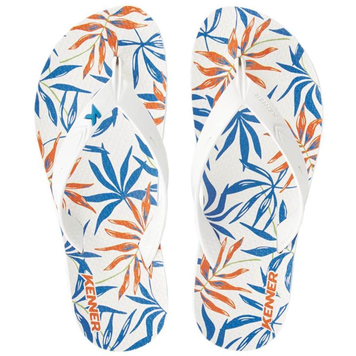 Cor Branco/Azul/Laranja