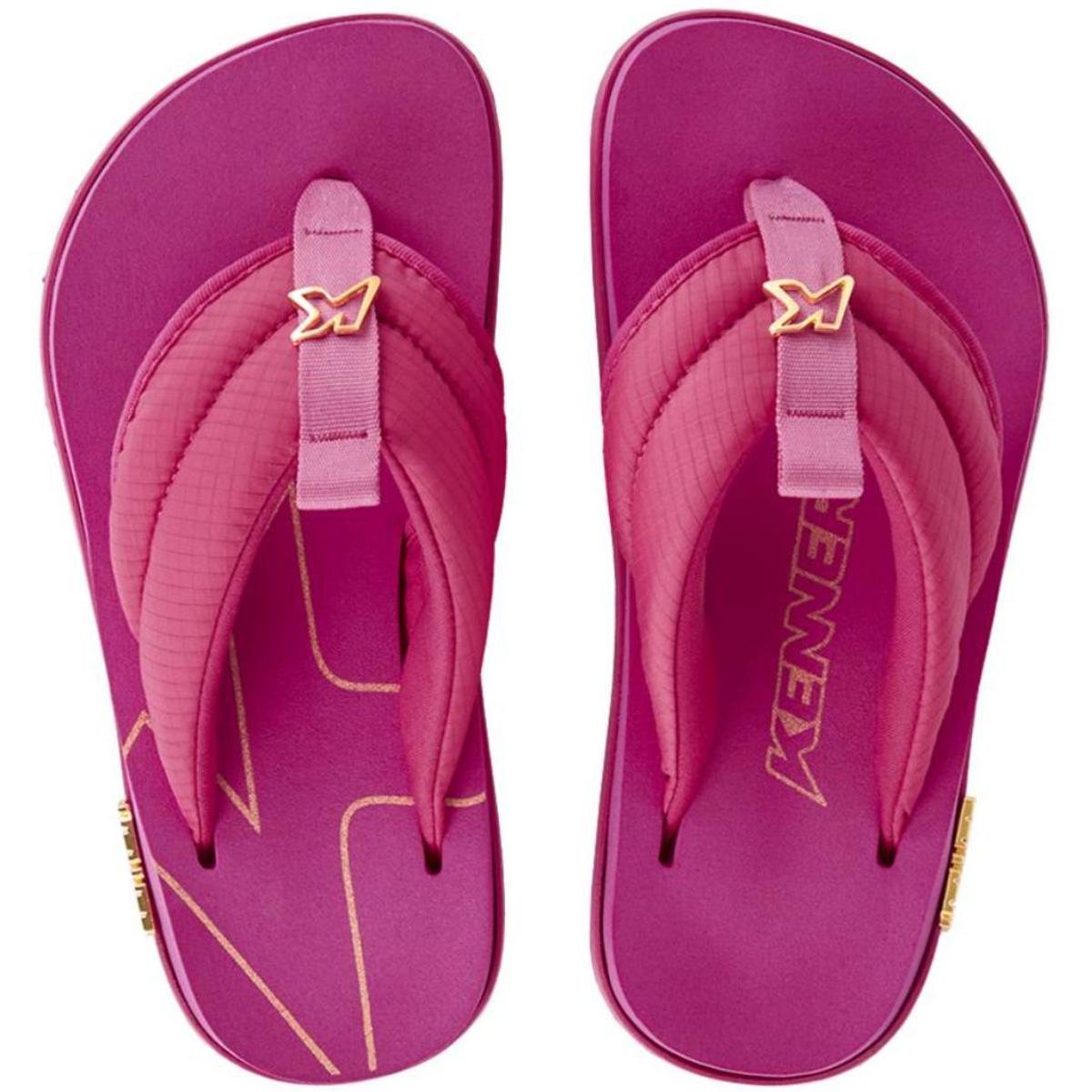 Chinelo Kenner Kivah Comfy Feminino - Rosa Rosa 2