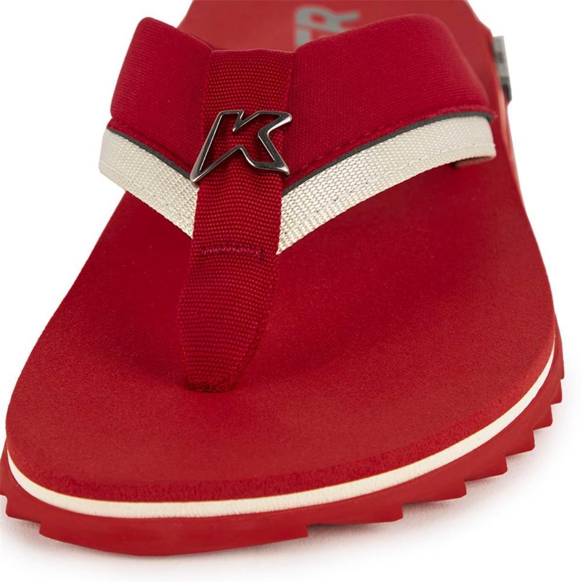 Chinelo Kenner Kivah Colors Masculino - Vermelho e Branco Vermelho/Branco 4