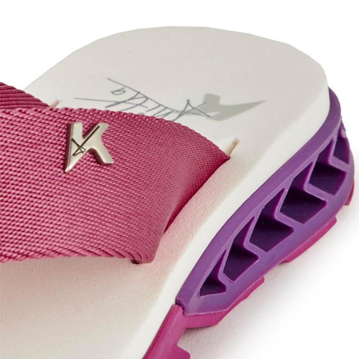 Chinelo Kenner Rakka Anitta Feminino - Branco e Rosa Branco/Rosa 4