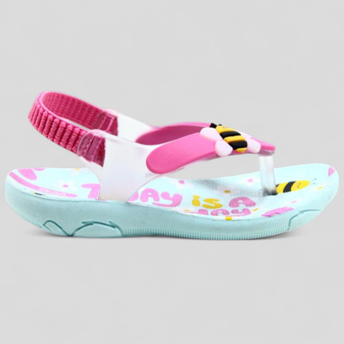 Chinelo Infantil Klin Acqua Print Abelha Menina - Rosa e Azul Rosa/Azul 2