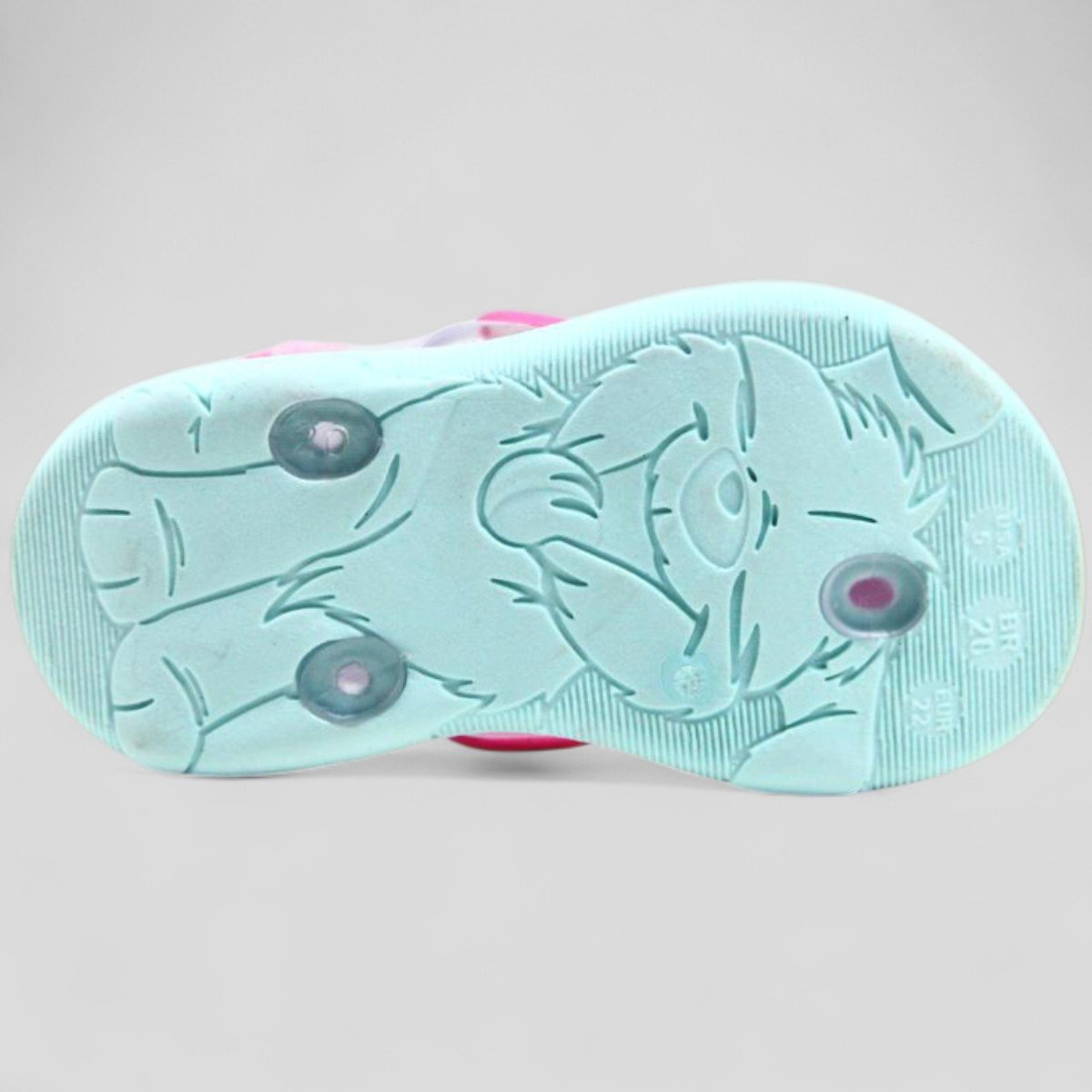 Chinelo Infantil Klin Acqua Print Abelha Menina - Rosa e Azul Rosa/Azul 5