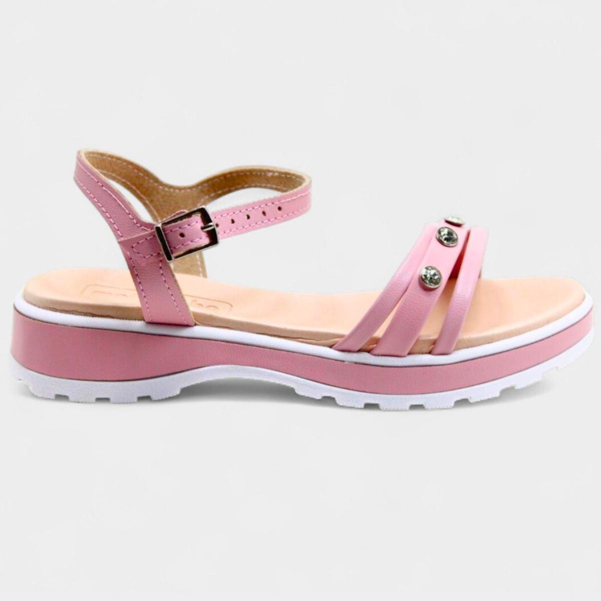 Papete Infantil Molekinha Strass Menina - Rosa Rosa 2