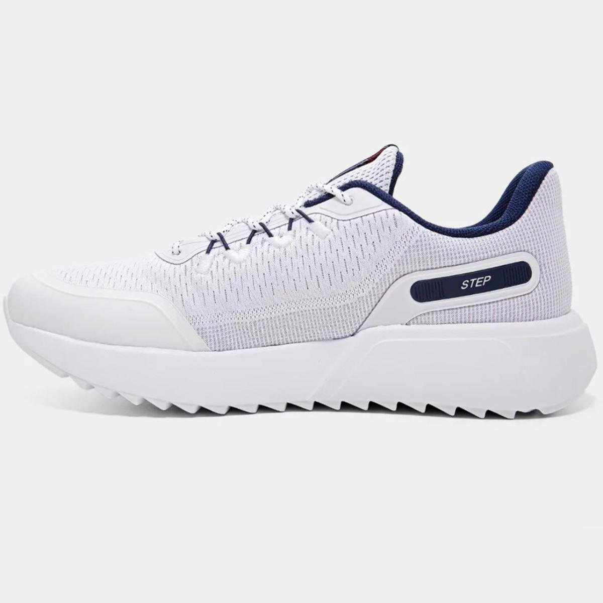 Tênis Fila Step Masculino - Branco e Marinho Branco/Marinho 4