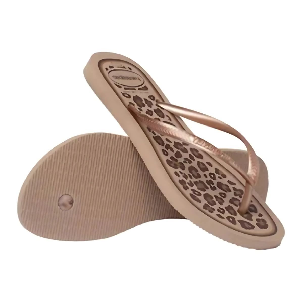 Chinelo Havaianas Slim Animals Feminino - Marrom Marrom 4