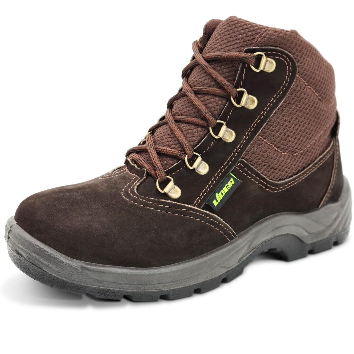 Botina De Segurança Biqueira de PVC Cartom CA40102 Couro Nobuck