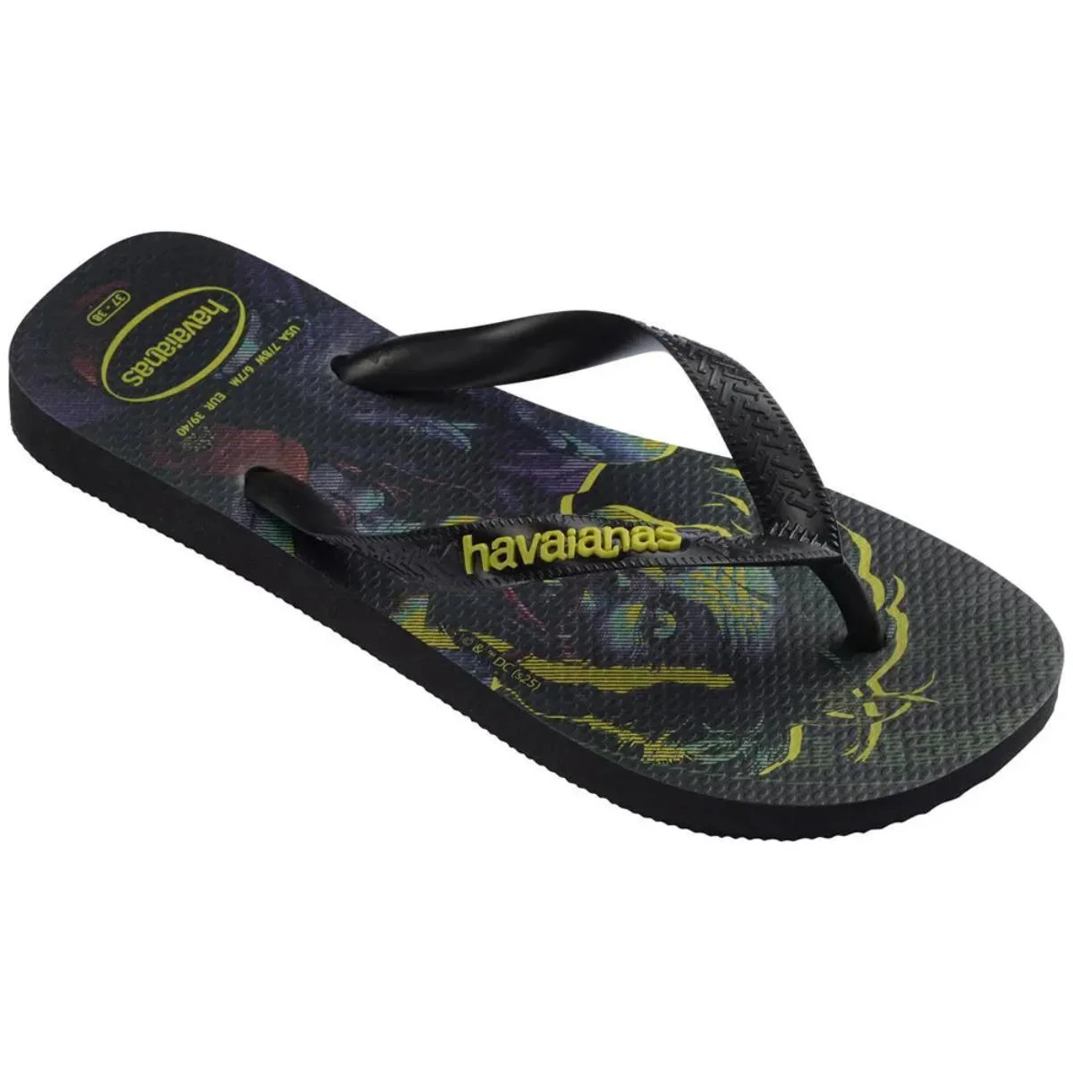 Chinelo Havaianas Top Heróis DC - Preto e Amarelo Preto/Amarelo 2