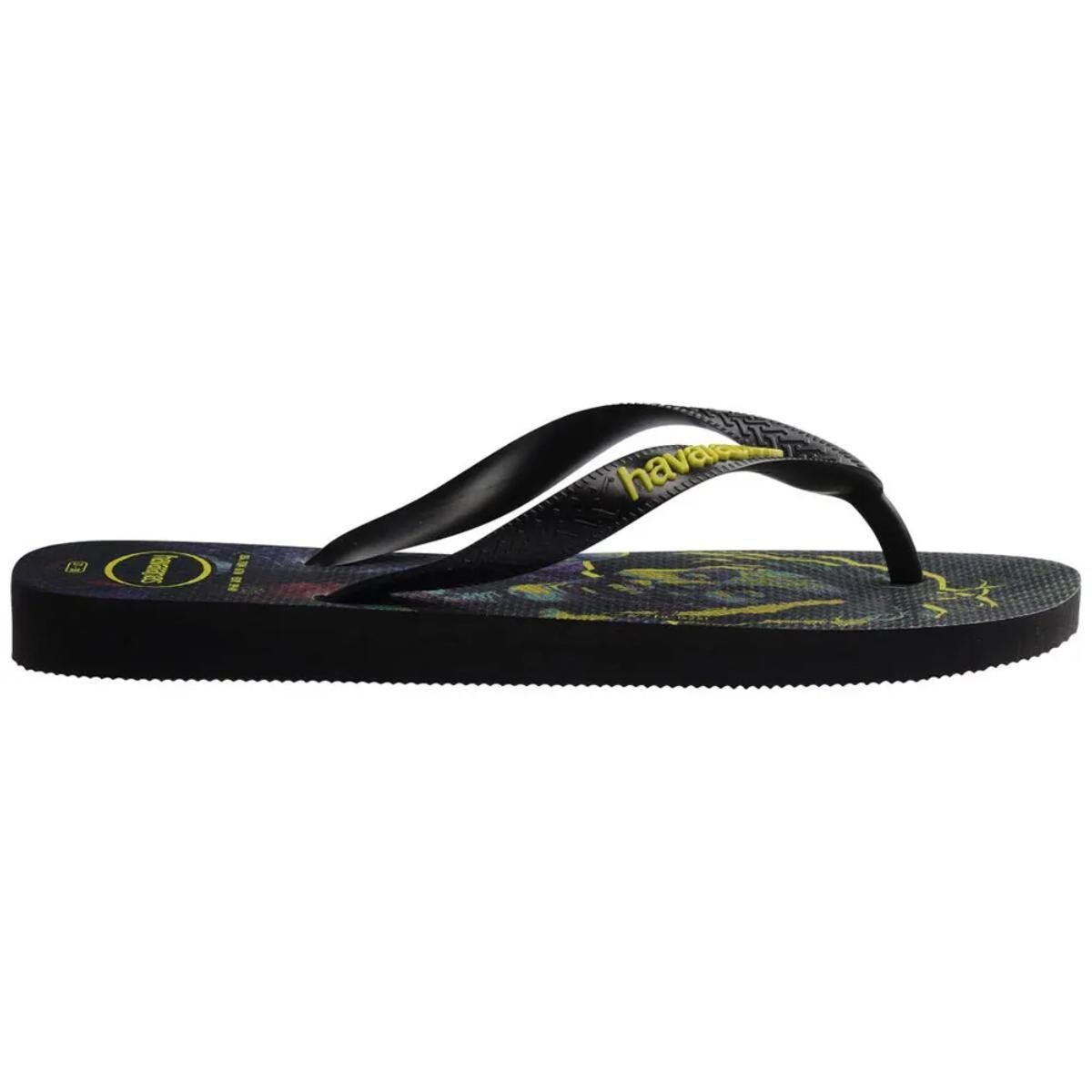 Chinelo Havaianas Top Heróis DC - Preto e Amarelo Preto/Amarelo 3