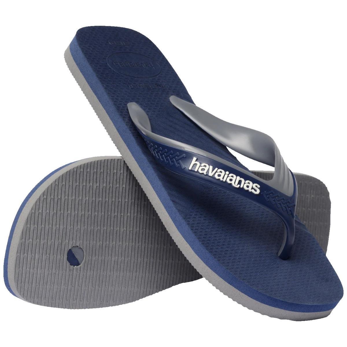 Chinelo Havaianas Dual Masculino - Marinho e Cinza Marinho/Cinza 4
