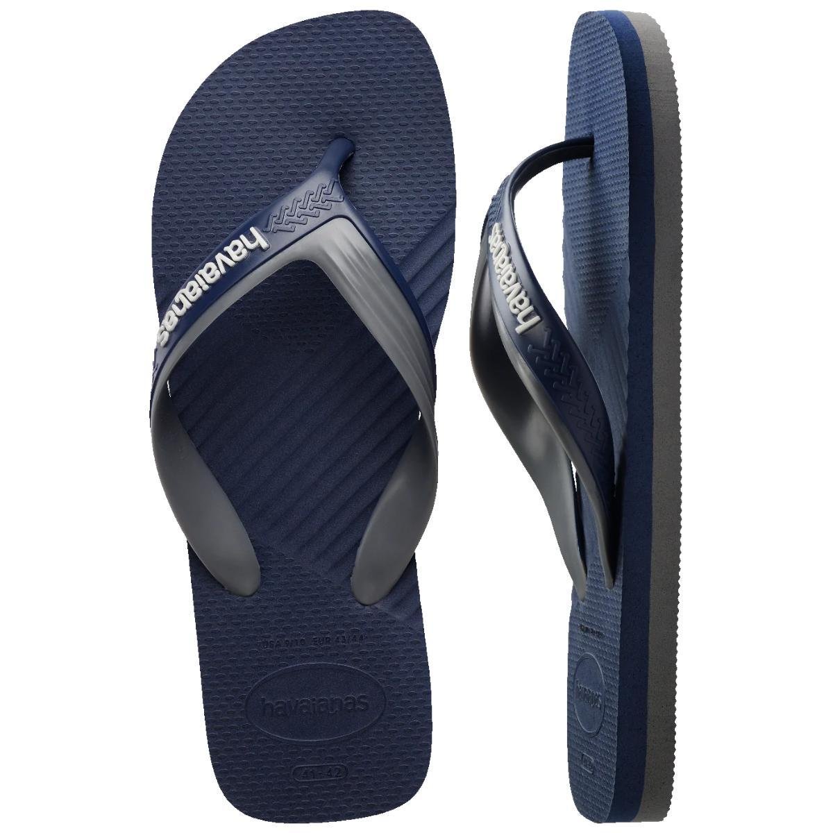 Chinelo Havaianas Dual Masculino - Marinho e Cinza Marinho/Cinza 5