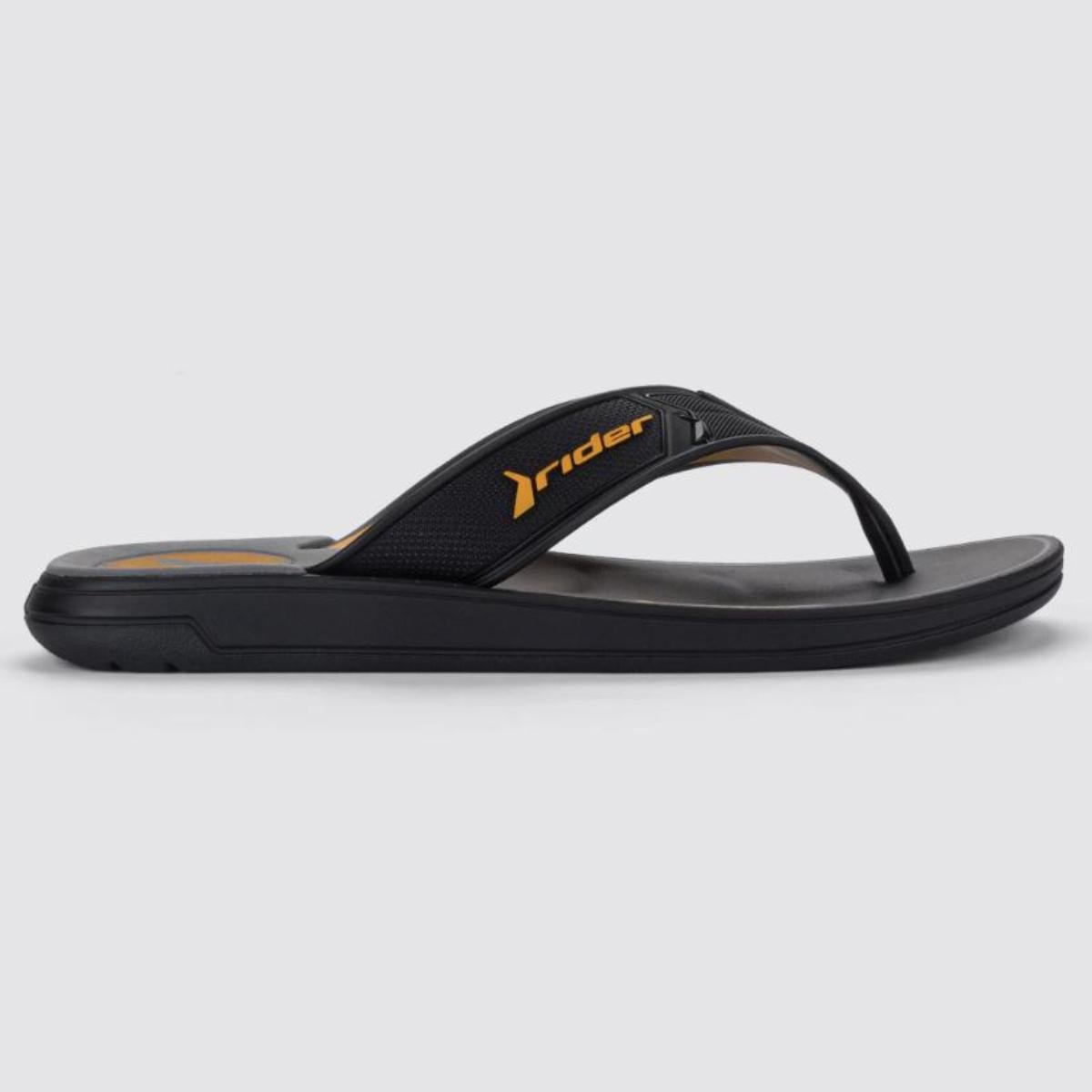 Chinelo Rider Start III Masculino - Preto e Amarelo Preto/Amarelo/Cinza 3