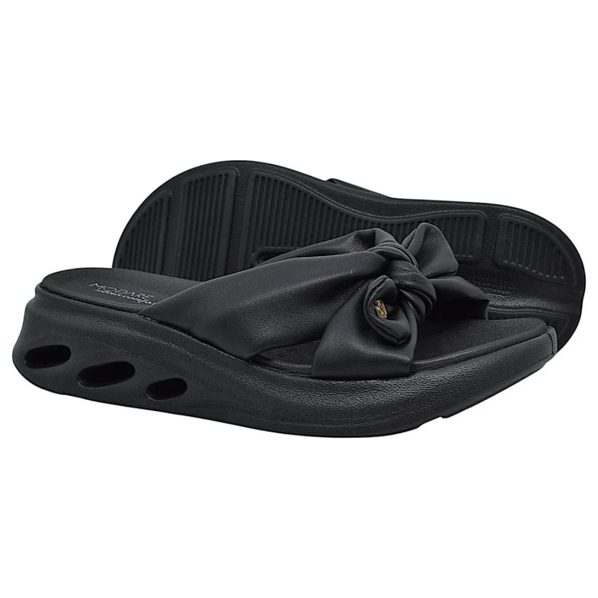Tamanco Modare Plataforma Laço Feminino - Preto Preto 5