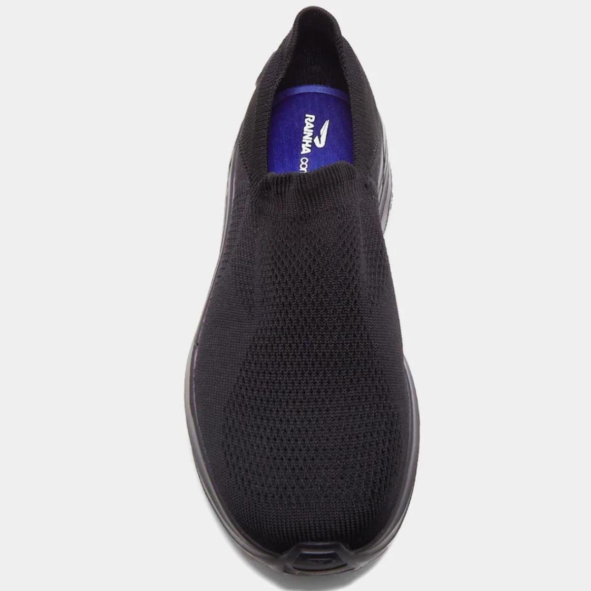 Tênis Rainha Relax Masculino - Preto Preto 3