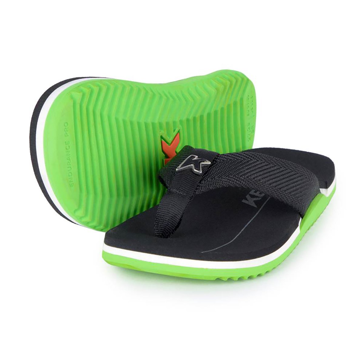 Chinelo Infantil Kenner NK6 Pro - Preto e Verde