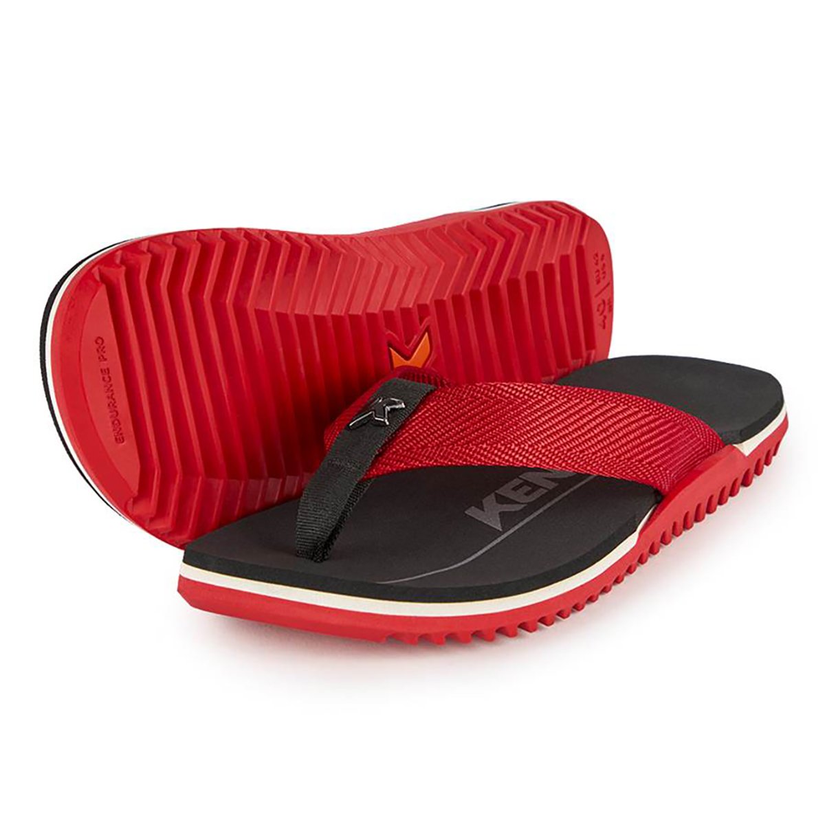 Chinelo Kenner Nk6 Pro Masculino - Preto e Vermelho