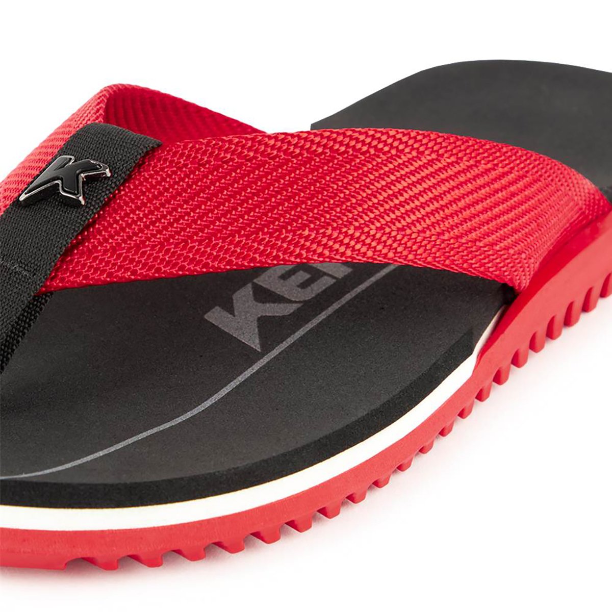 Chinelo Kenner Nk6 Pro Masculino - Preto e Vermelho Preto/Vermelho 4