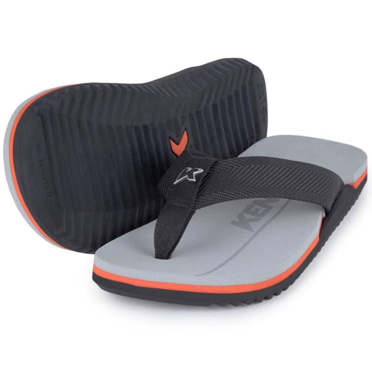 Chinelo Kenner Nk6 Pro Masculino - Cinza e Preto