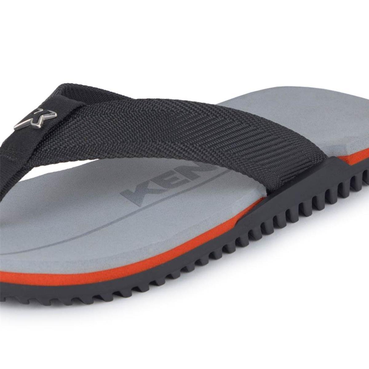 Chinelo Kenner Nk6 Pro Masculino - Cinza e Preto Cinza/Preto 4