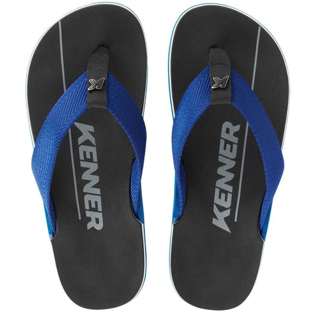 Chinelo Kenner Nk6 Pro Masculino - Preto e Azul Escuro Preto/Azul Escuro 2