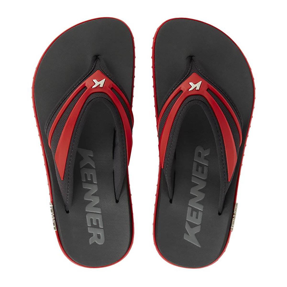 Chinelo Kenner Kivah New Force Masculino - Preto e Vermelho Preto/Vermelho 2