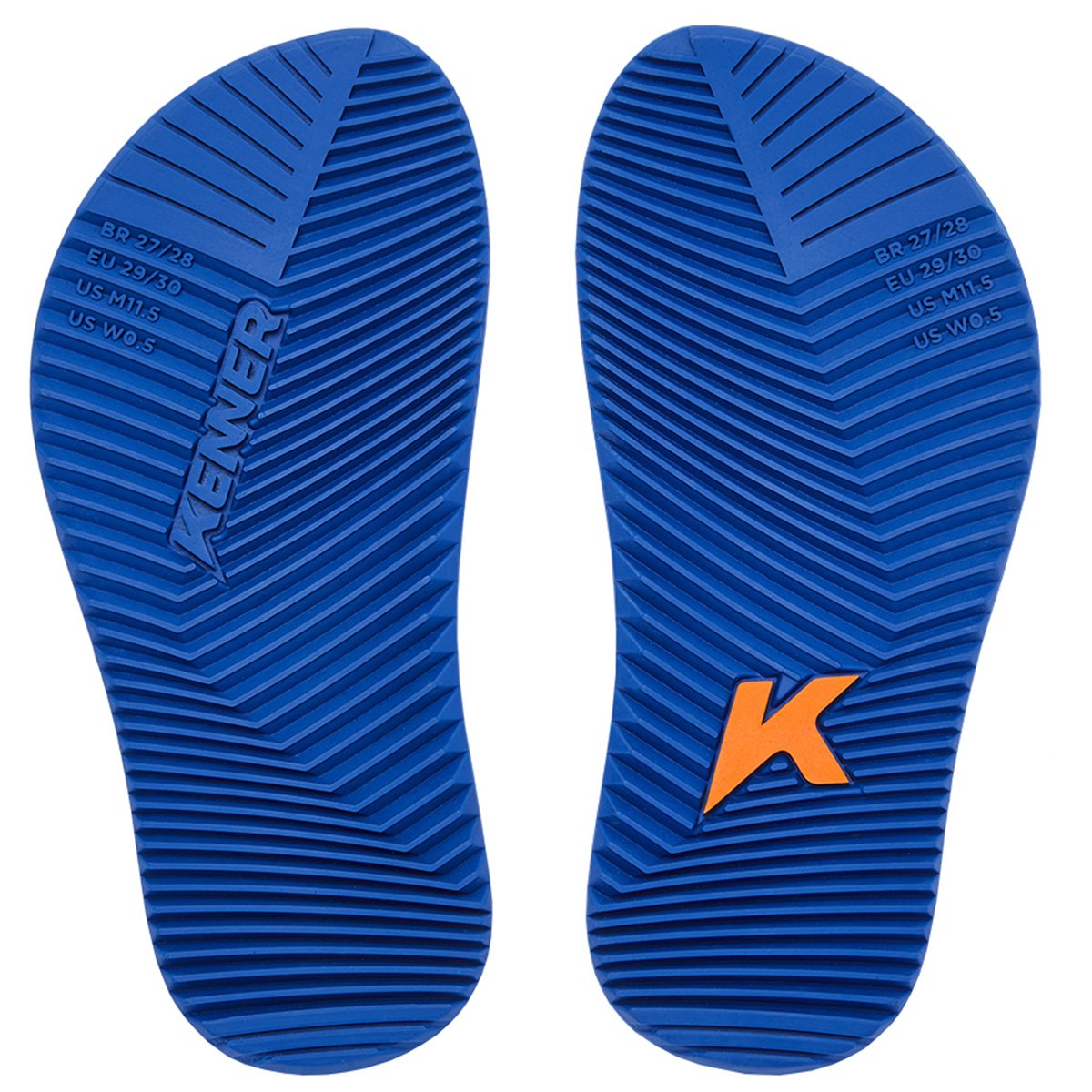 Chinelo Infantil Kenner Kivah Cushy Kids - Preto e Azul Preto/Azul 5
