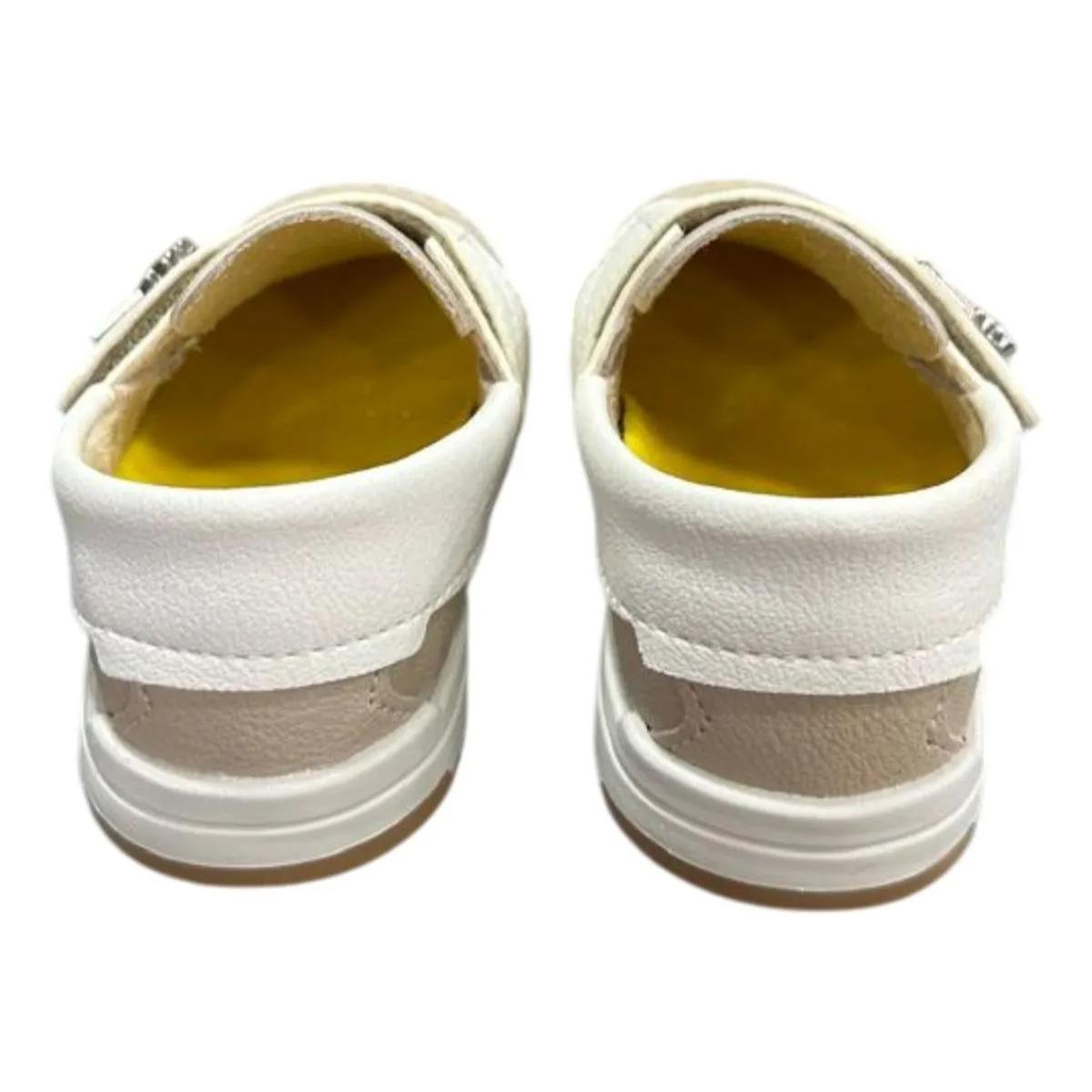 Mocassim Infantil Klin Flyer Menino - Off White e Bege Off White/Bege 4