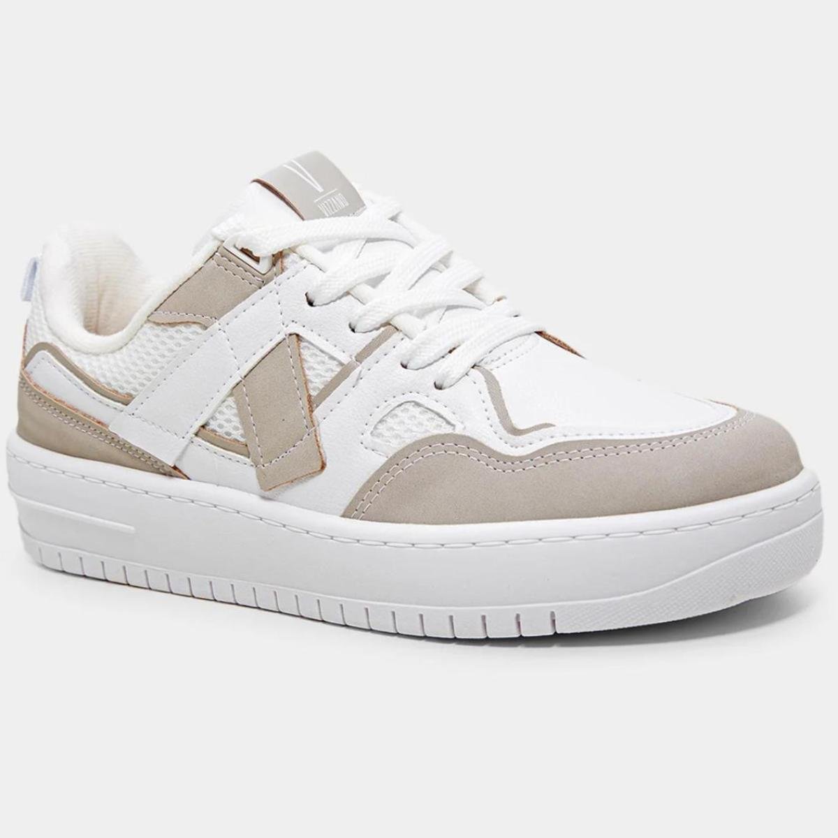 Tênis Vizzano Feminino - Branco e Bege