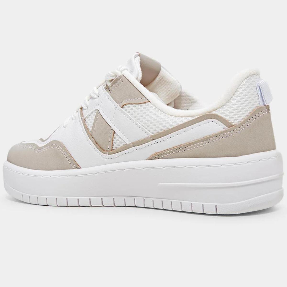 Tênis Vizzano Feminino - Branco e Bege Branco/Bege 4