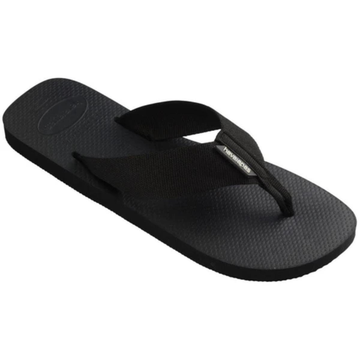 Chinelo Havaianas Urban Basic Material Masculino - Preto Preto 2