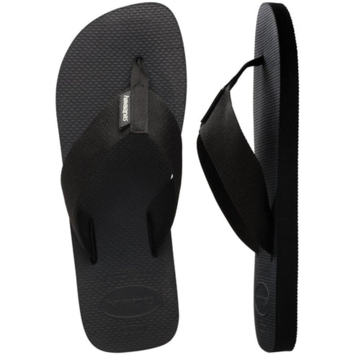 Chinelo Havaianas Urban Basic Material Masculino - Preto Preto 5