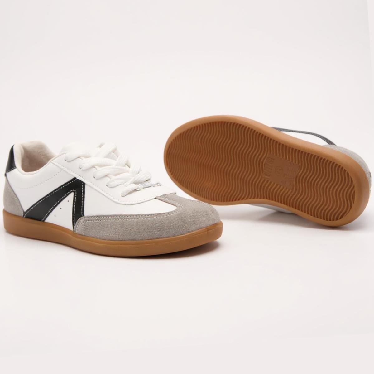 Tênis Vizzano Carmução Feminino - Branco e Preto Branco/Preto 4