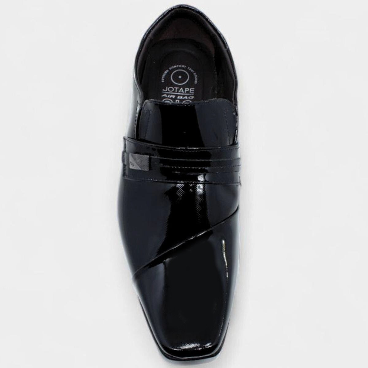Sapato Social Jota Pe Couro Air Fillipo Masculino - Preto Preto 3