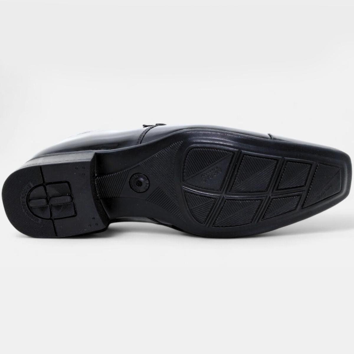 Sapato Social Jota Pe Couro Air Fillipo Masculino - Preto Preto 5