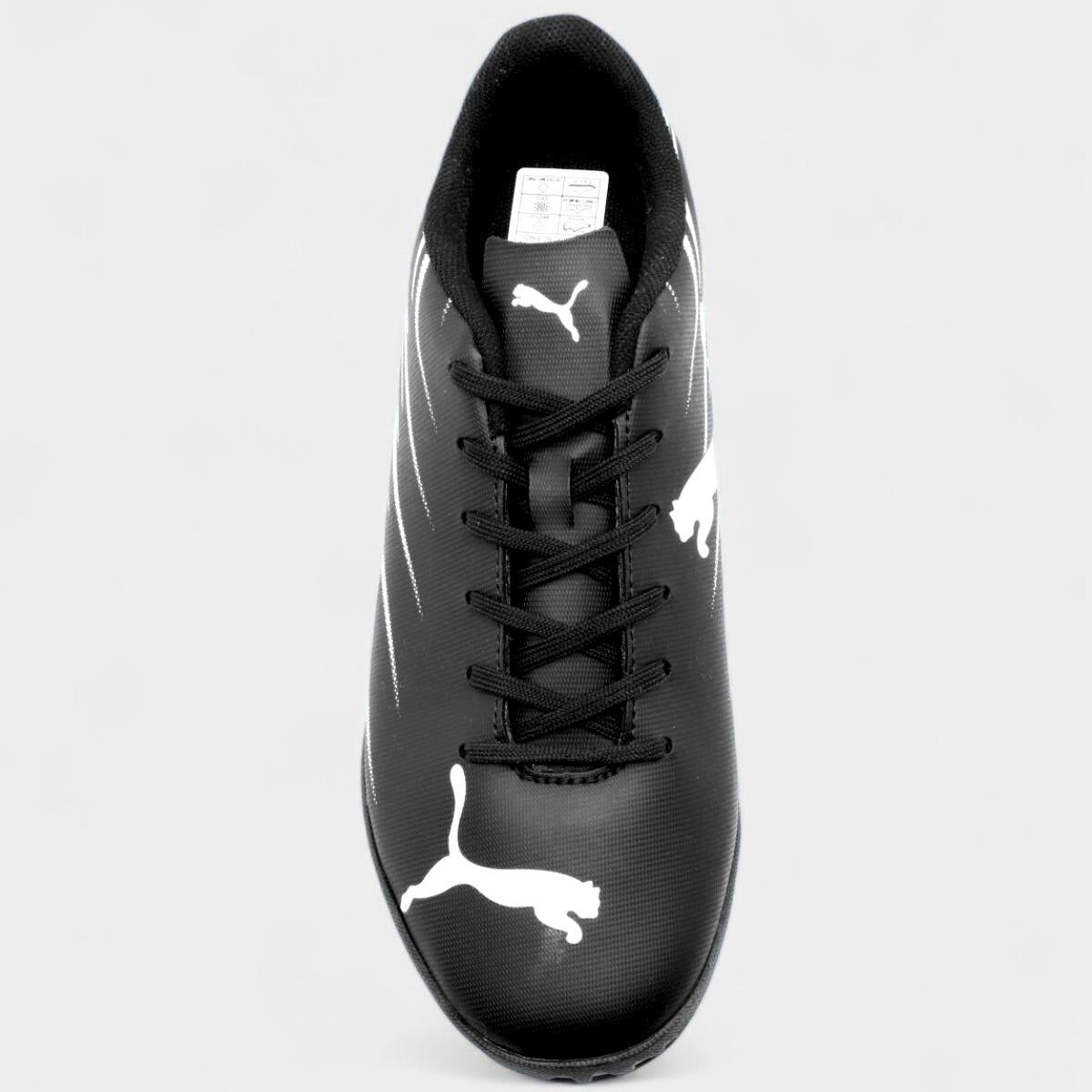 Chuteira Futsal Puma Attacanto II Masculina - Preto e Branco Preto/Branco 3