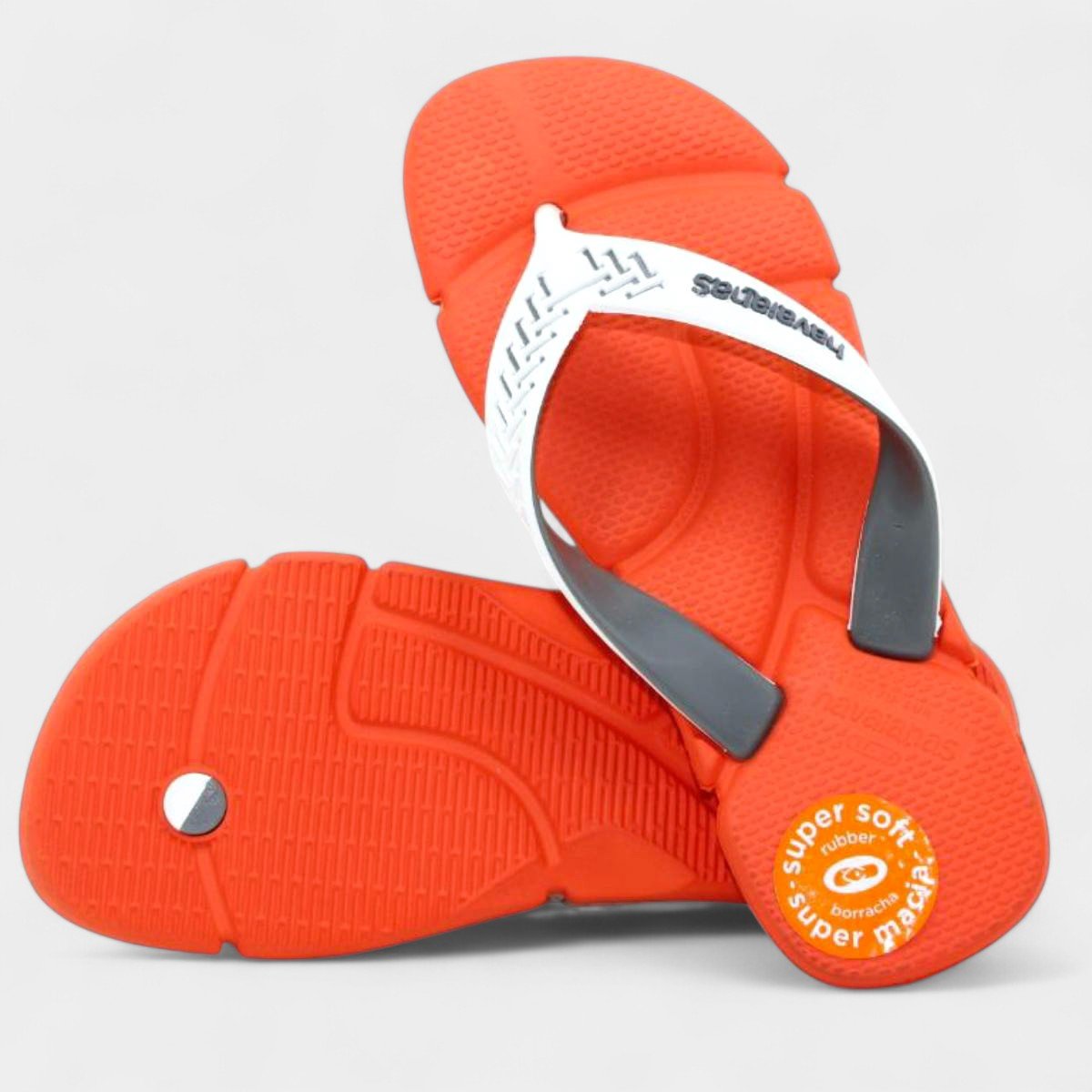 Chinelo Havaianas Power 2.0 Masculino - Laranja e Cinza Laranja/Cinza 4