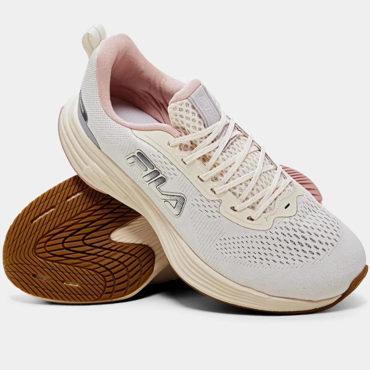 Tênis Fila Stride Feminino - Bege e Cinza