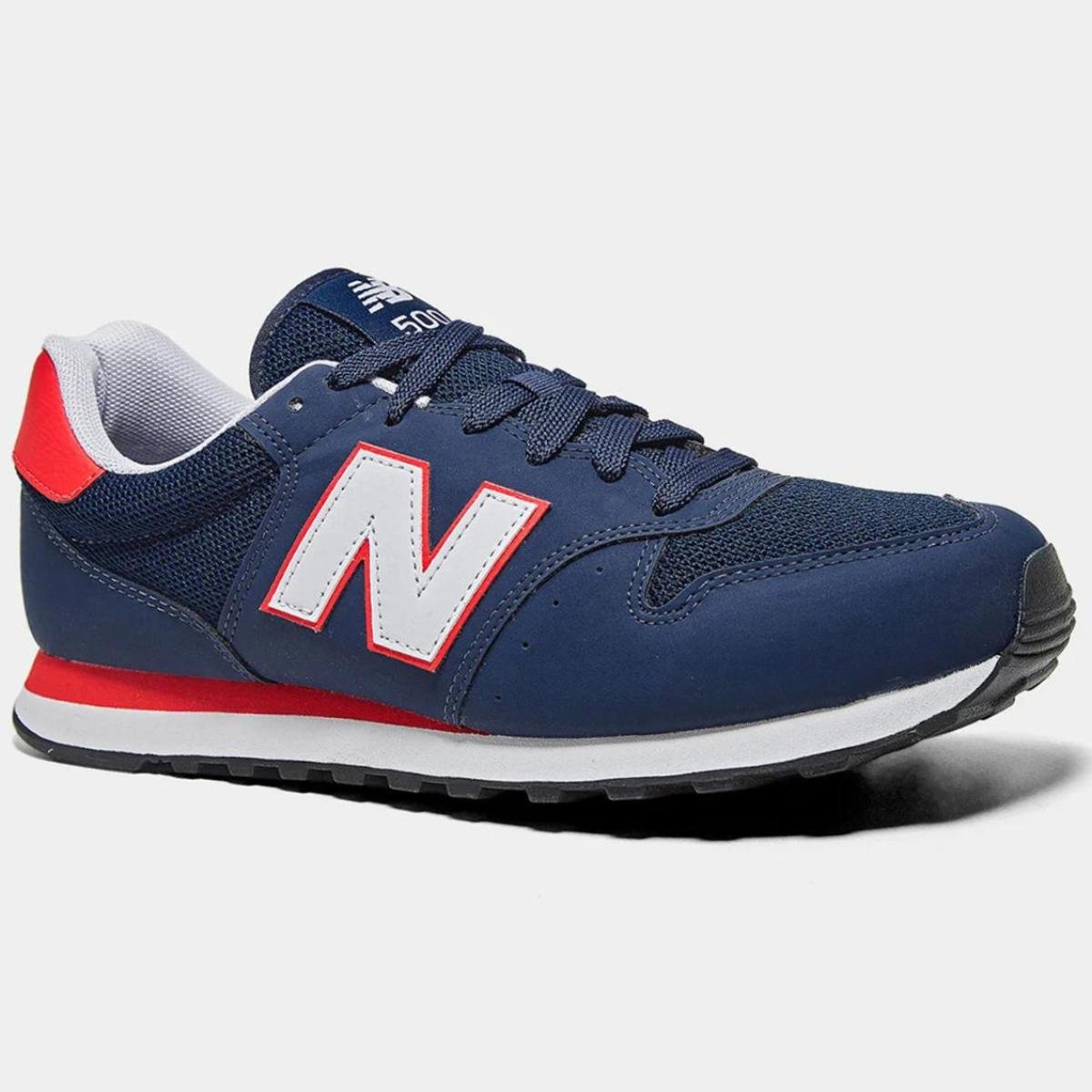 Tênis New Balance 500 V2 Masculino - Marinho e Vermelho
