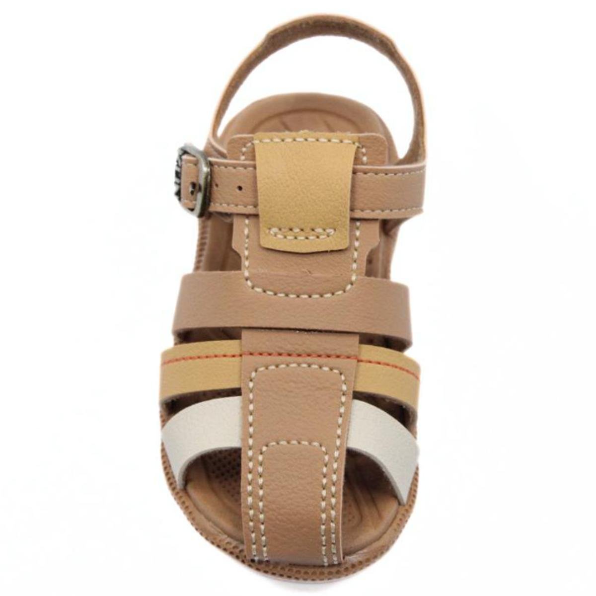 Sandália Infantil Klin Tic Tac Casual Baby - Marrom Claro Marrom 3