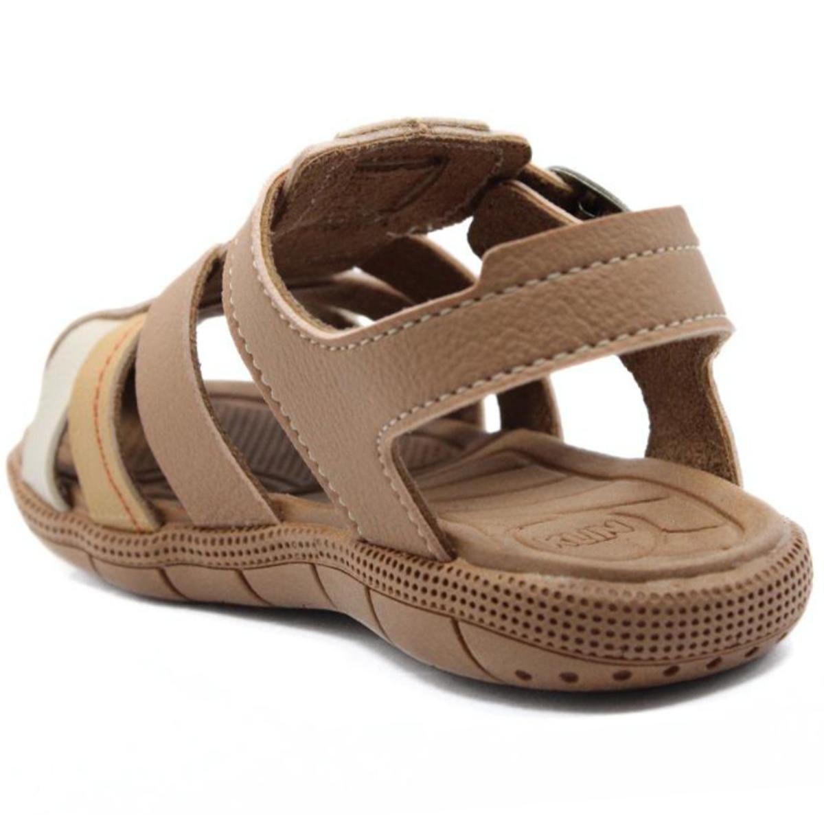 Sandália Infantil Klin Tic Tac Casual Baby - Marrom Claro Marrom 4