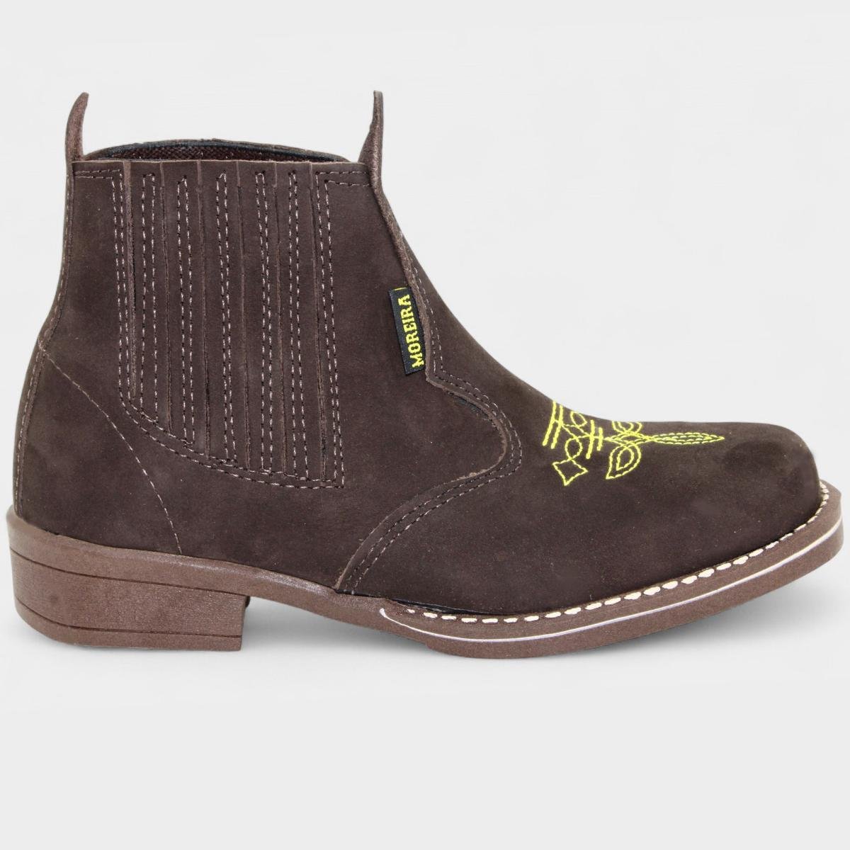 Botina Infantil Couro Moreira Toy Menino - Marrom Marrom 2