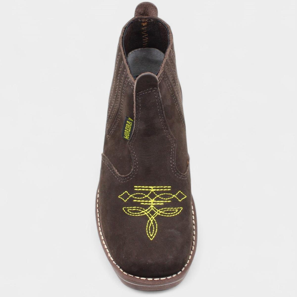 Botina Infantil Couro Moreira Toy Menino - Marrom Marrom 3