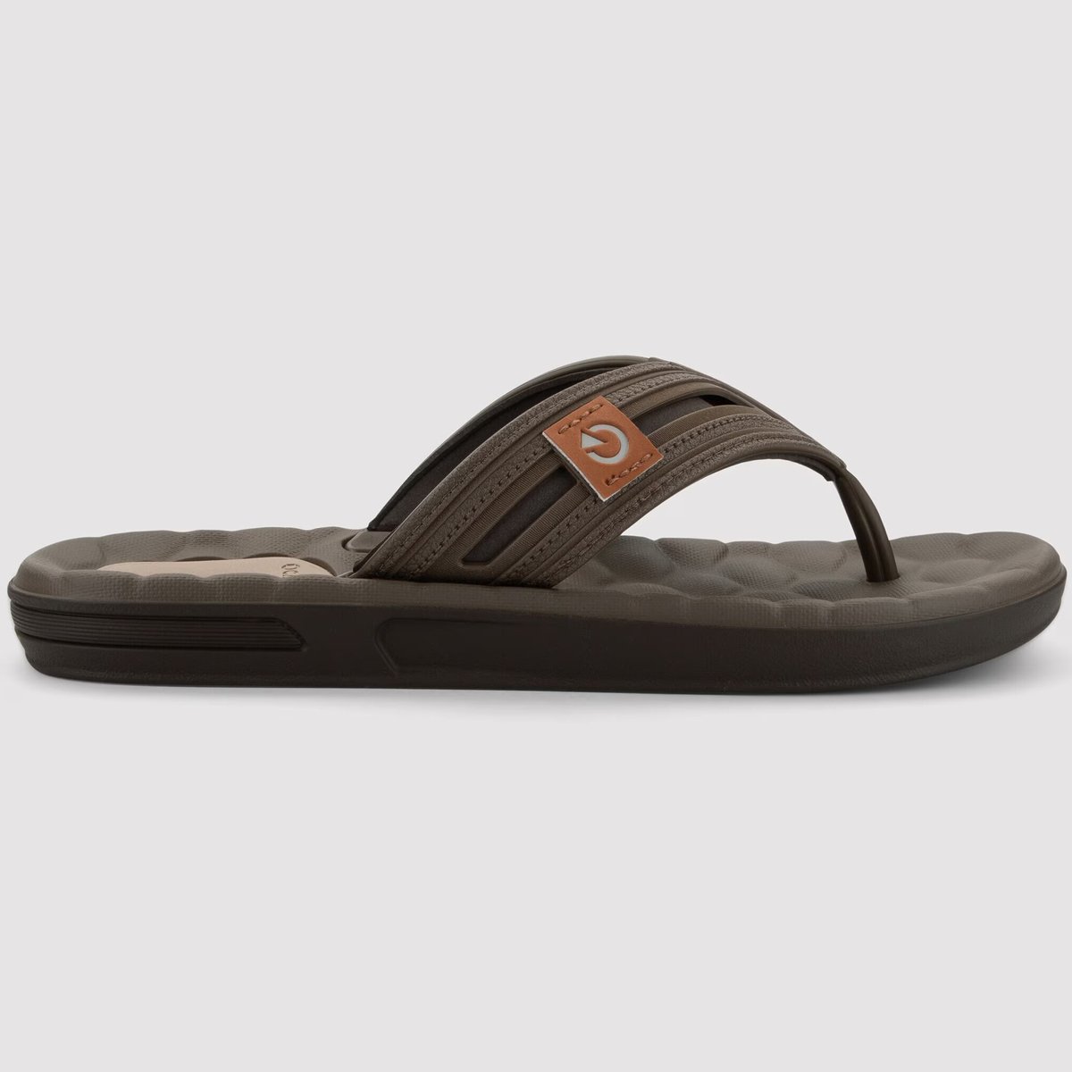 Chinelo Cartago Egeu IV Masculino - Marrom e Bege Marrom 3