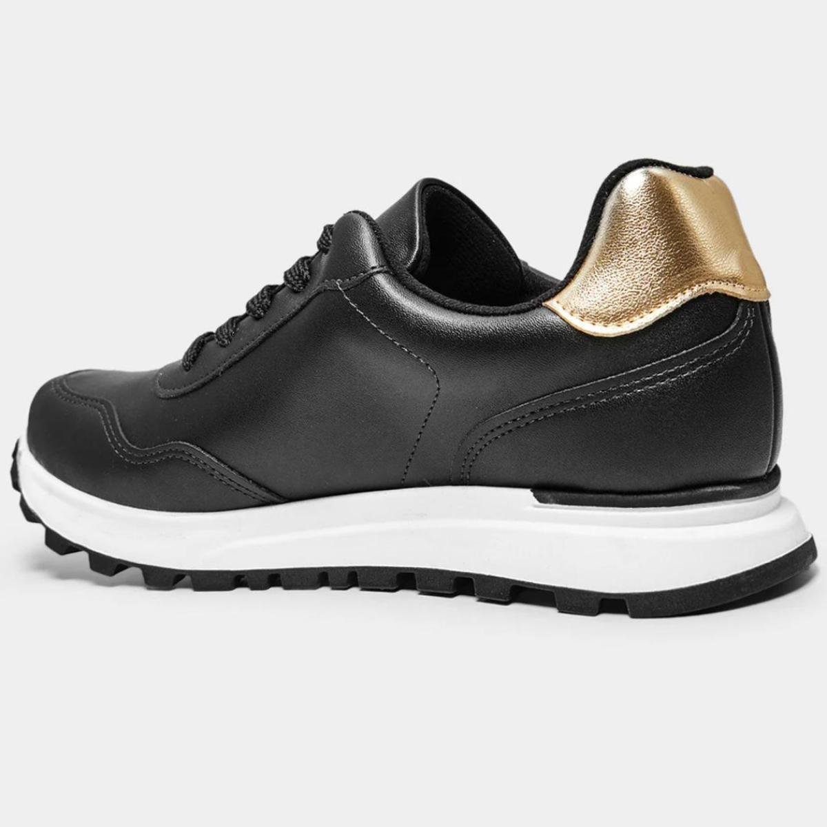 Tênis Vizzano Casual - Preto e Dourado Preto/Dourado 4