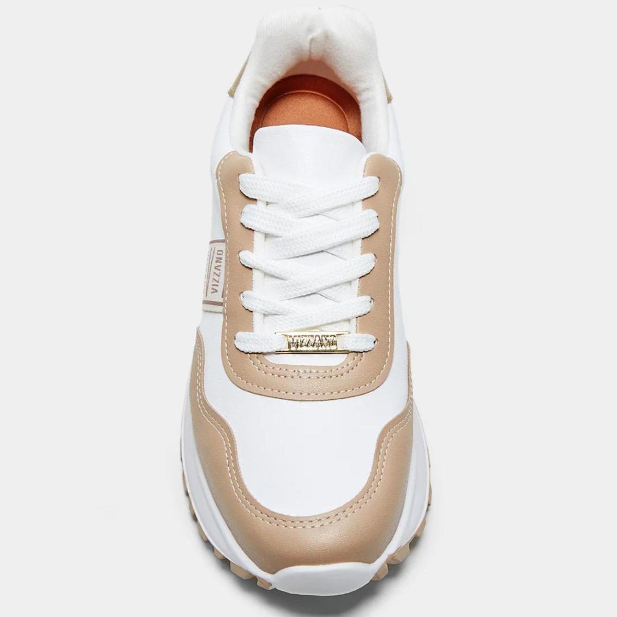 Tênis Vizzano Casual - Branco e Bege Branco/Bege 3