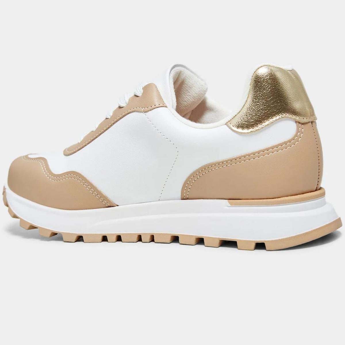 Tênis Vizzano Casual - Branco e Bege Branco/Bege 4