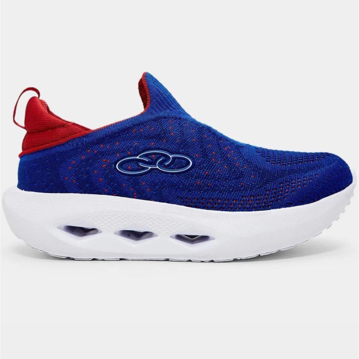 Tênis Infantil Olympikus Pixel - Azul e Vermelho