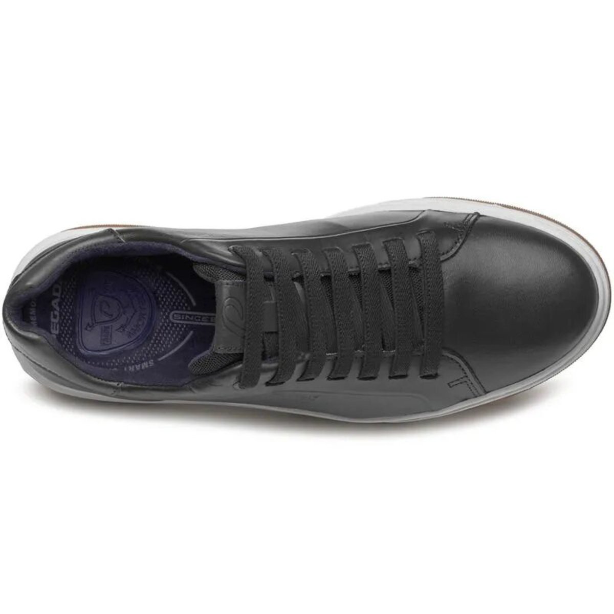 Tênis Couro Pegada Casual Masculino - Preto Preto 3